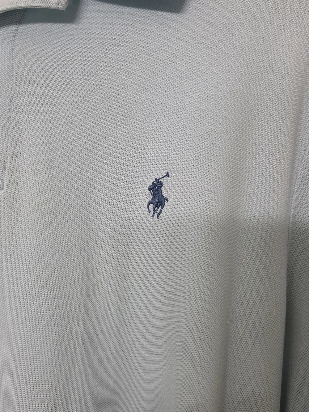 Polo by Ralph Lauren Men's Light Blue Classic Polo Shirt Large